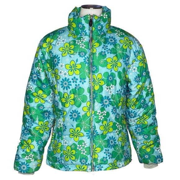 Nordica Blue Floral Ski Snow Jacket size 8 - Picture 10 of 10